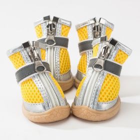 Dog Shoes Anti-drop Breathable Shoes (Option: Summer Lemon-No 4)