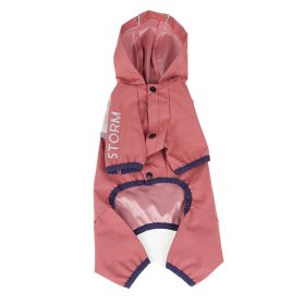New Dog Clothes Summer Trendy Waterproof Raincoat (Option: Red-XL)