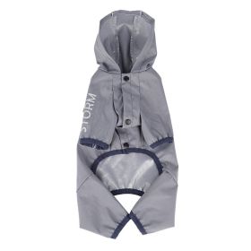 New Dog Clothes Summer Trendy Waterproof Raincoat (Option: Gray-XL)